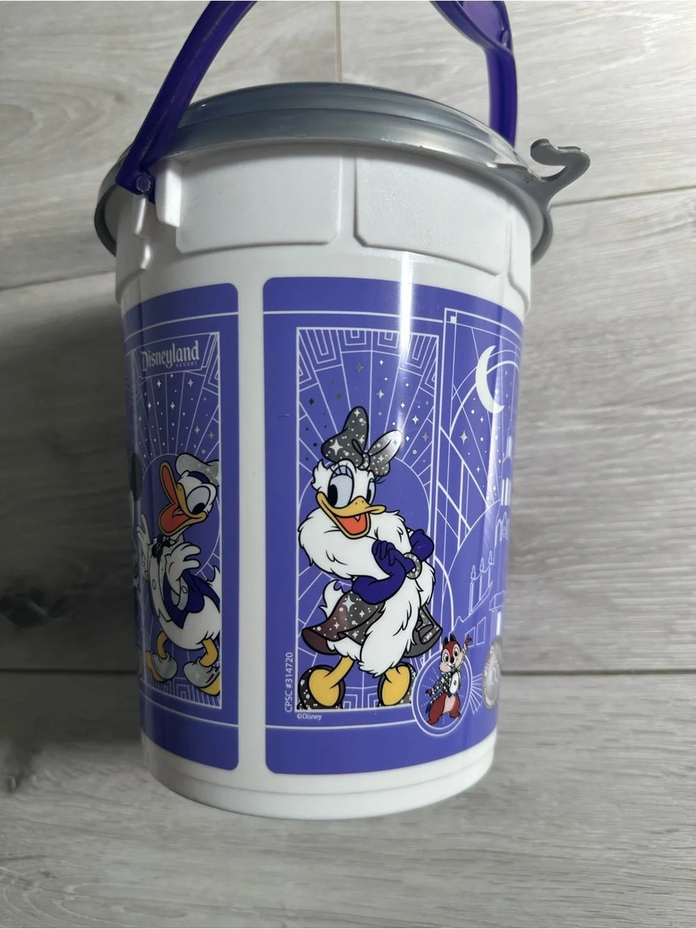 Disney Purple Character Popcorn Pail with Purple Handle